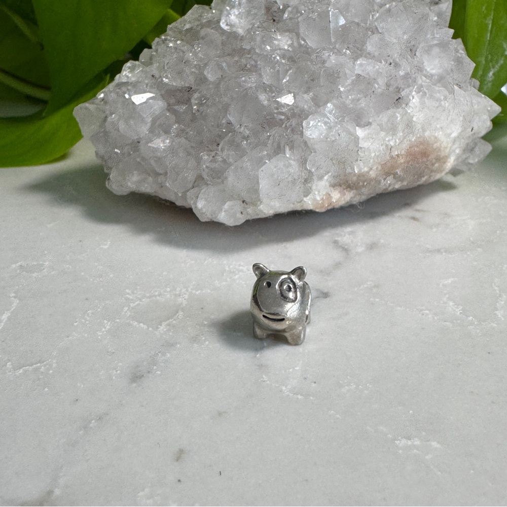 Pandora - Authentic Retired Silver Spot The Dog Charm